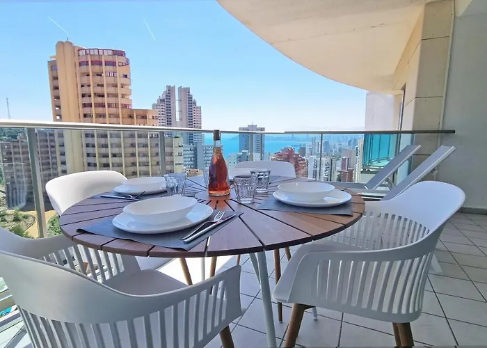 Skyline 9 De 2 Soleado Con Terraza Privada Διαμέρισμα Μπένιντορμ